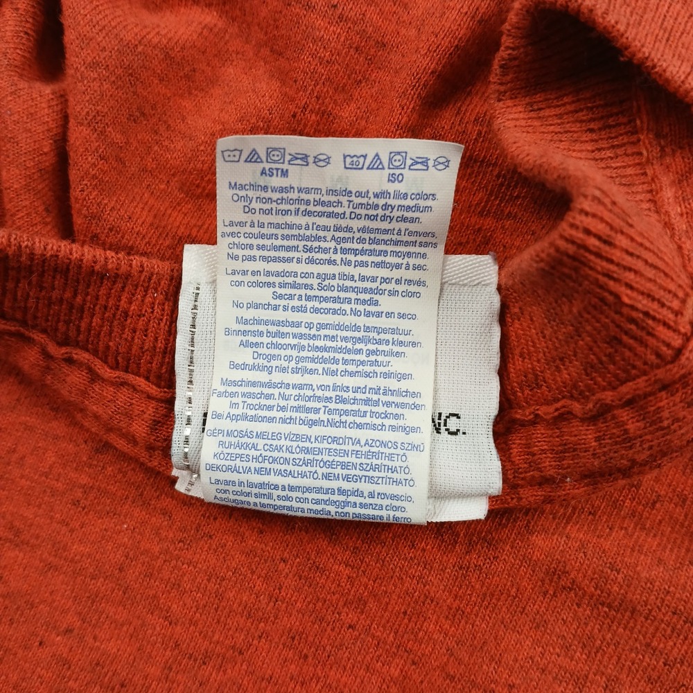 Harley Davidson Shirt Mens Medium Orange Graphic Central Maine Bangor Oil Tee - Picture 5 of 13